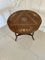 Antique Edwardian Rosewood Inlaid Drop Leaf Centre Table, Image 2