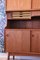 Danish Teak Cabinet with Sliding Doors and Shutters 12