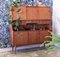 Danish Teak Cabinet with Sliding Doors and Shutters, Image 2