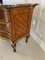 Antique 18th Century Marquetry Inlaid Serpentine Shaped Marble Top Commode Chest 12