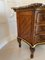 Antique 18th Century Marquetry Inlaid Serpentine Shaped Marble Top Commode Chest, Image 6