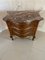 Antique 18th Century Marquetry Inlaid Serpentine Shaped Marble Top Commode Chest, Image 4