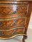 Antique 18th Century Marquetry Inlaid Serpentine Shaped Marble Top Commode Chest, Image 11