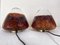 Italian Murano Glass and Brass Lamps from Vistosi, 1970s, Set of 2, Image 4