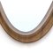 Curved Plywood Frame Oval Mirror, 1950s, Image 9