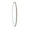 Curved Plywood Frame Oval Mirror, 1950s 5
