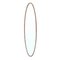 Curved Plywood Frame Oval Mirror, 1950s 4