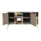 Mid-Century Italian Solid Wood and Colored Glass Sideboard 6
