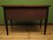 Antique Black Painted Oak Console Table with Drawers, Image 11