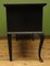 Antique Black Painted Oak Console Table with Drawers 10