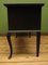 Antique Black Painted Oak Console Table with Drawers 13