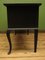 Antique Black Painted Oak Console Table with Drawers, Image 13