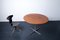 Tavolo da pranzo rotondo in teak di Arne Jacobsen per Fritz Hansen, anni '50, Immagine 12