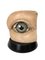 Modèle Éducatif Anatomique de l' Eyeil Vintage en Plâtre Peint à la Main et Papier Mâché 1