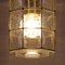 Handmade Glass and Brass Octagonal Pendant Light from Limburg, 1960s, Image 4
