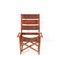 Rocking Chair Pliante Mid-Century en Teck, 1970s 2