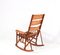 Rocking Chair Pliante Mid-Century en Teck, 1970s 3