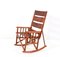 Rocking Chair Pliante Mid-Century en Teck, 1970s 4