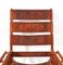 Mid-Century Modern Teak Leder Campaign Klappstuhl, 1970er 7