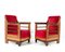 Art Deco Oak Amsterdam School Lounge Chairs by Anton Lucas, 1920s, Set of 2 5