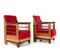 Art Deco Oak Amsterdam School Lounge Chairs by Anton Lucas, 1920s, Set of 2 2