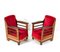 Art Deco Oak Amsterdam School Lounge Chairs by Anton Lucas, 1920s, Set of 2 1