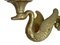 Empire Bronze Swans Wandleuchte aus Bronze, 1910er, 2er Set 4