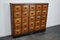 Early 20th Century German Oak Apothecary Cabinet or Bank of Drawers 15