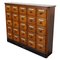 Early 20th Century German Oak Apothecary Cabinet or Bank of Drawers 1