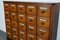 Early 20th Century German Oak Apothecary Cabinet or Bank of Drawers 2