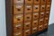 Early 20th Century German Oak Apothecary Cabinet or Bank of Drawers 11