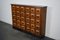 Early 20th Century German Oak Apothecary Cabinet or Bank of Drawers, Image 14