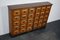 Early 20th Century German Oak Apothecary Cabinet or Bank of Drawers, Image 12