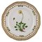 Flora Danica Openwork Plate in Hand-Painted Porcelain from Royal Copenhagen 1