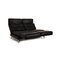 Black Leather Moule Two-Seater Couch from Brühl 3