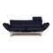 Dark Blue Leather DS140 Sofa Three-Seater Couch from de Sede, Image 1