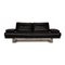 Black Leather 6600 Three-Seater Couch from Rolf Benz 1