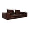 Brown Leather PUR Three-Seater Couch from Violetta 7