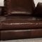 Brown Leather PUR Three-Seater Couch from Violetta 3