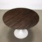 Lacquered Alluminium Rosewood Round Table, Italy 3