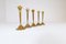 Mid-Century Swedish Candlesticks in Brass by Lars Holmström, Set of 5, Image 12