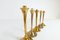 Mid-Century Swedish Candlesticks in Brass by Lars Holmström, Set of 5, Image 13