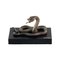 Figura di serpente placcata in argento, Immagine 1