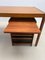 Skandinavischer Mid-Century Schreibtisch aus Holz mit Schubladen, 1960er 2