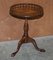 Flamed Mahogany Gallery Rail Side Table 3