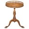 Flamed Mahogany Gallery Rail Side Table 1