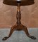 Flamed Mahogany Gallery Rail Side Table 8