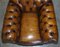 Antike Chesterfield Ledersessel im Chippendale Stil, 2er Set 17