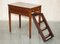 Regency Metamorphic Library Steps or Table with Oxblood Leather 12