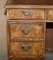Original Victorian Burr Walnut & Brown Leather Twin Pedestal Desk 4